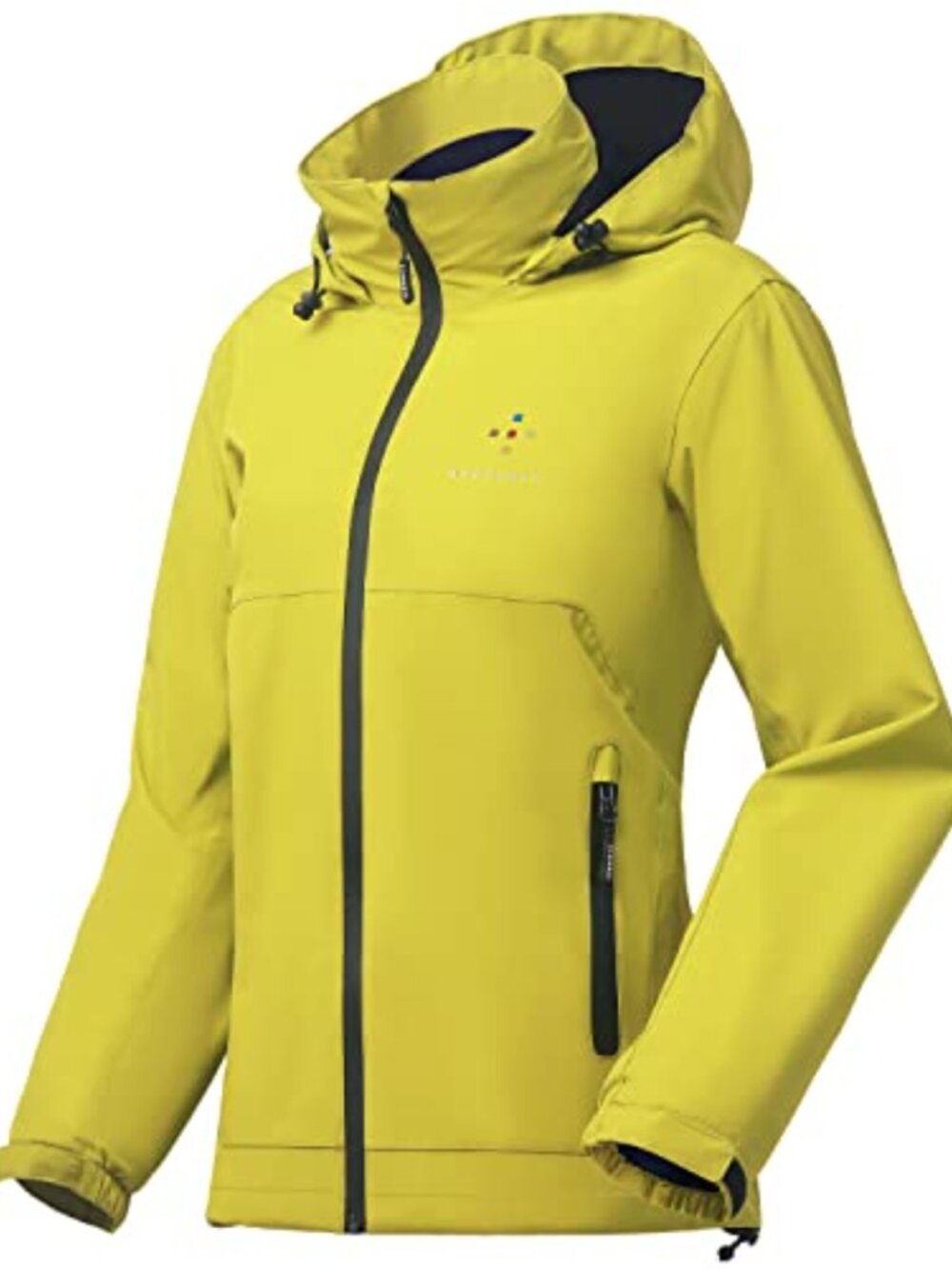 Waterproof Packable Hooded Rain Jacket Lightweight Windbreaker Outdoor